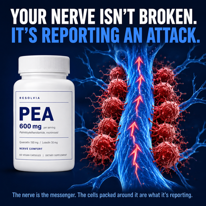 The nerve is the messenger — reporting an attack that is still happening